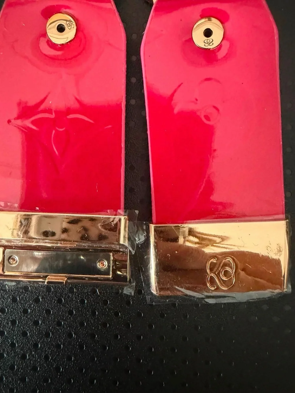 Spark*l Hot Pink Vernis Patent Leather Watch Band for Women